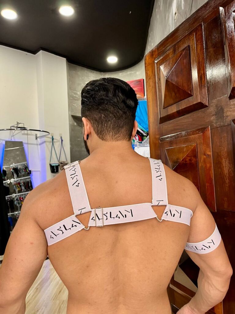 Harness Branca Aslan New Aslan Shop Lingerie Masculina Cuecas