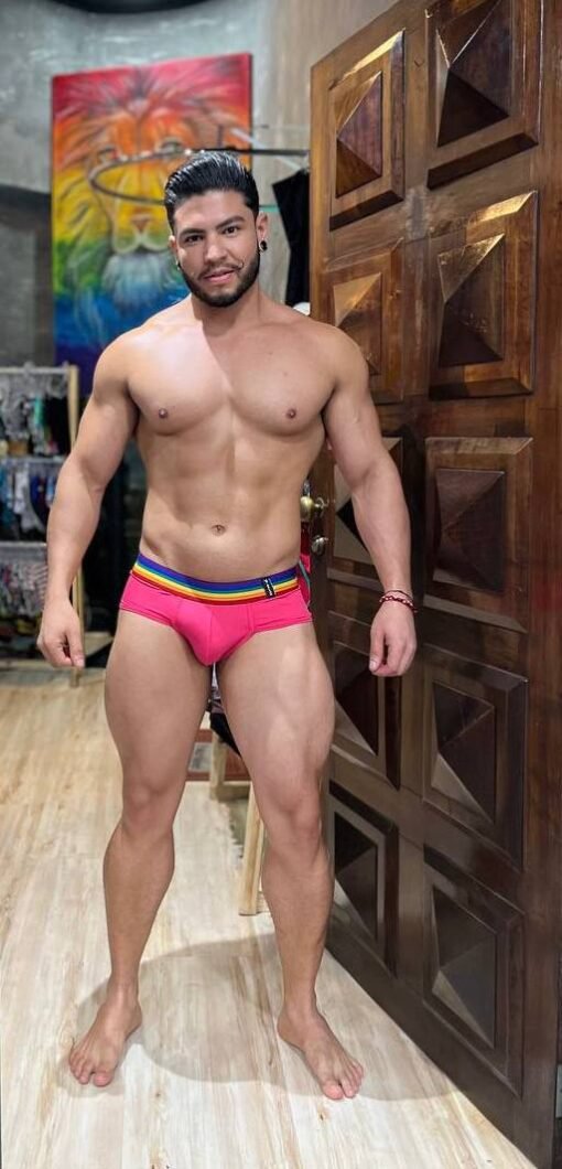 Cueca Cava Egípcia Pride Pink Aslan Shop Lingerie Masculina Cuecas