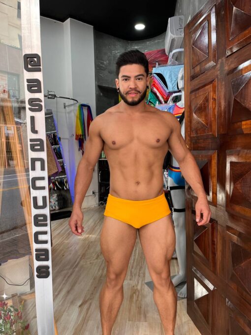 Sunga Dupla Face Amarelo Onça - Imagem 3