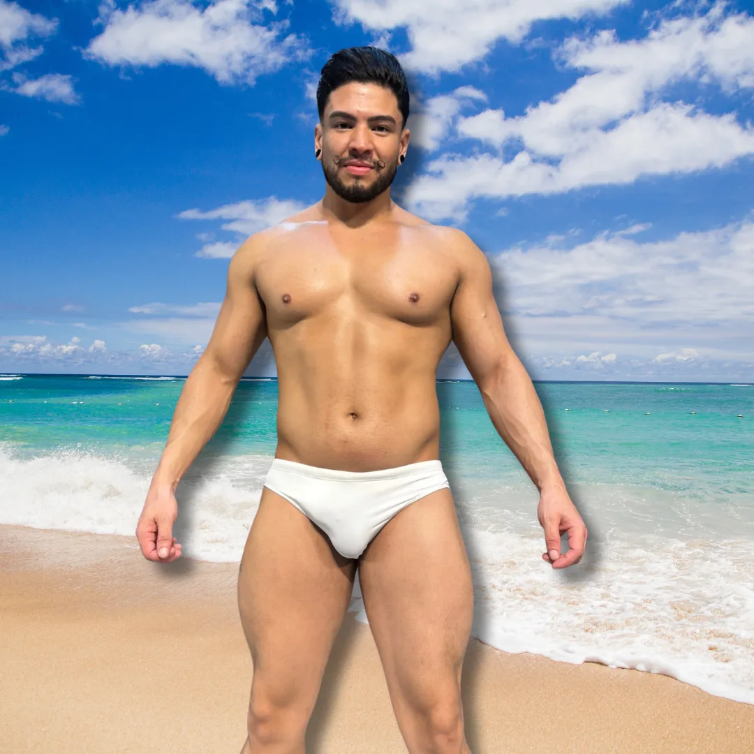 Sunga Branca, forro interno branco