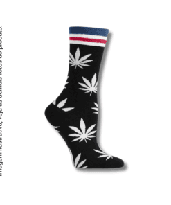 Meia Maconha Preta Line - 33 a 39