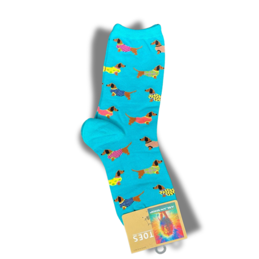 Meia Dog Salsicha Azul - 33 a 39