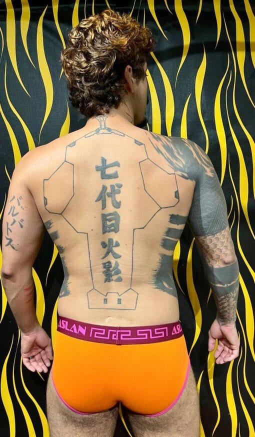 Cueca DryFit Laranja Vinho - Imagem 2