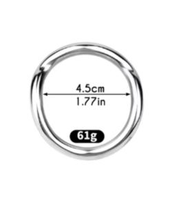 Anel Peniano de Aço Curvado 45 mm