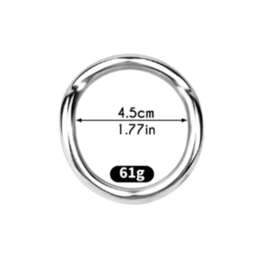Anel Peniano de Aço Curvado 45 mm