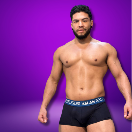 CUECA BOXER PRETA MICROFIBRA INDIGO
