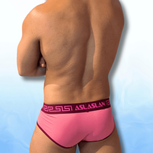 CUECA SLIP ROSA BORDO FIRE - Imagem 2