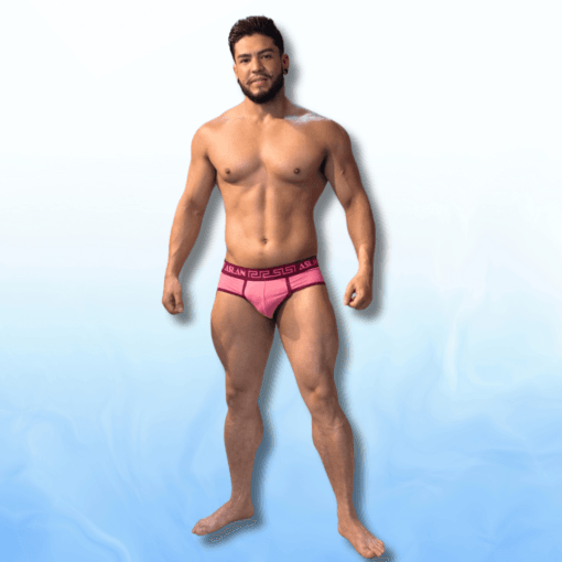 CUECA SLIP ROSA BORDO FIRE - Imagem 4