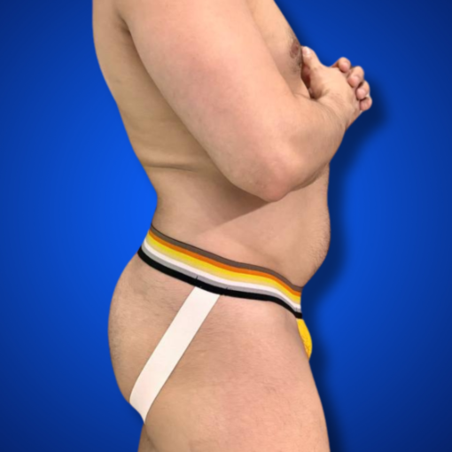 Jockstrap Amarela Ursos Line Branco Aslan - Imagem 3