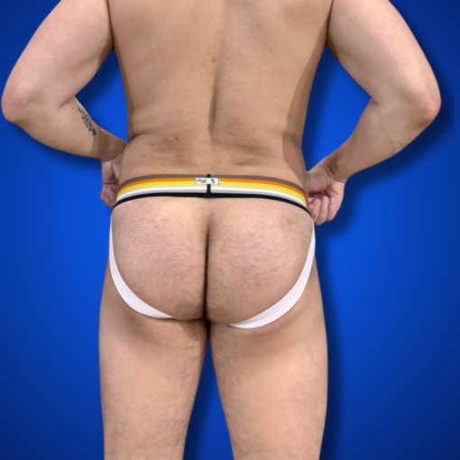 Jockstrap Amarela Ursos Line Branco Aslan - Imagem 2