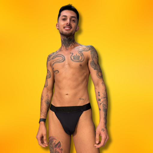 Tanga Preta com Abertura Frontal - Imagem 6