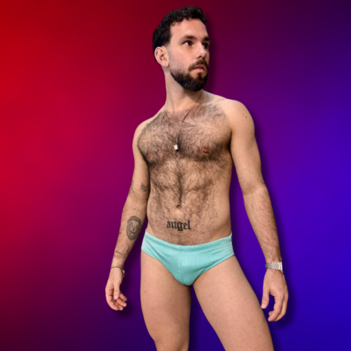 Sunga Slim Azul Celeste Ariel - Imagem 4