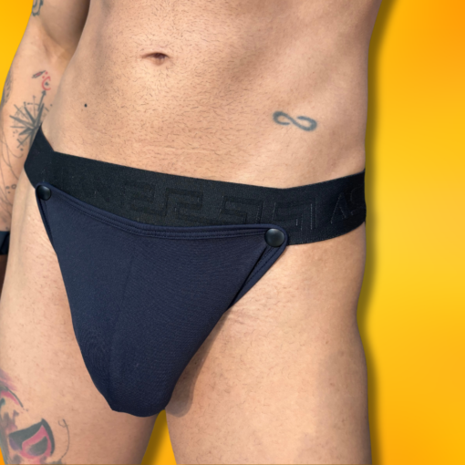 Tanga Preta com Abertura Frontal - Imagem 3