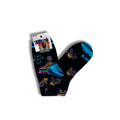 Meia Preta Patins Cano Longo - Imagem 2