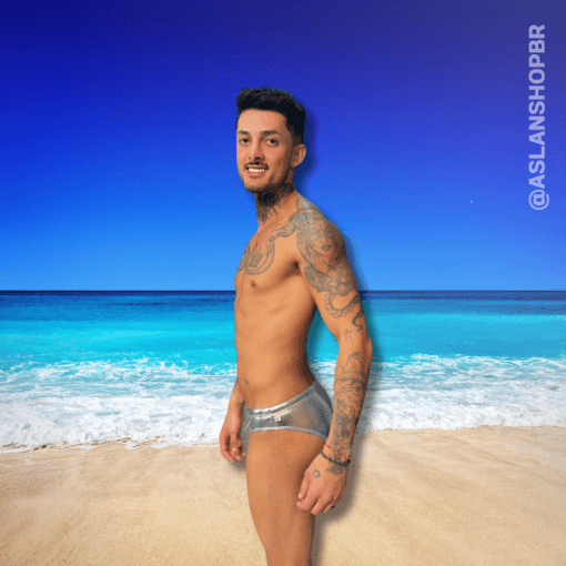 Sunga Slim Prateada - Imagem 3