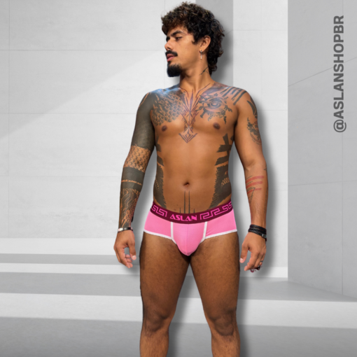 Cueca Rosa line Branco