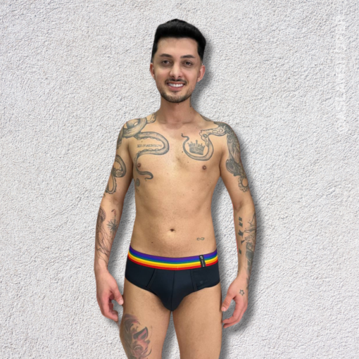 JOCKSTRAP UP PRETA PRIDE - Imagem 3