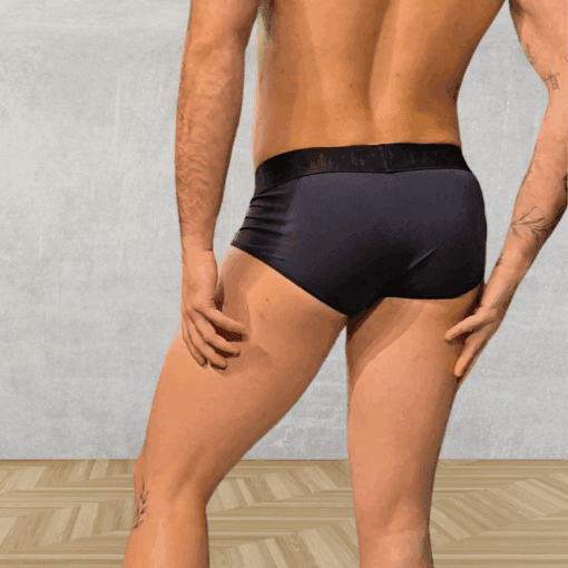 Cueca Preta Slip Dryfit Aslan Jeff - Imagem 2