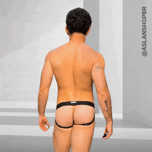 Jockstrap Preta Ajustável Star Zyon - Imagem 4