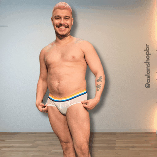 Cueca Transparente Branca Aroace - Imagem 2