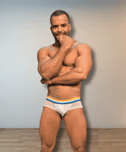 Cueca Transparente Branca Aroace