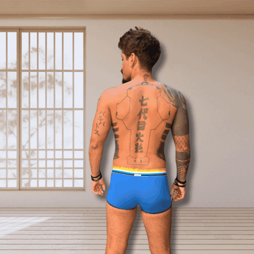 Cueca Boxer Azul Real Aroace - Imagem 2