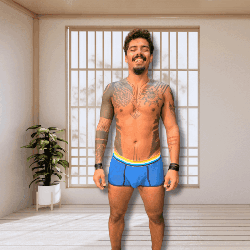 Cueca Boxer Azul Real Aroace