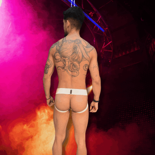 Jockstrap Branca elástico largo - Imagem 2