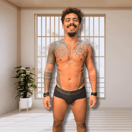 Cueca Preta Algodão