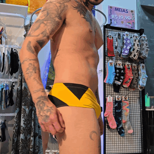 Sunga Infinity Amarelo e Preto - Imagem 5