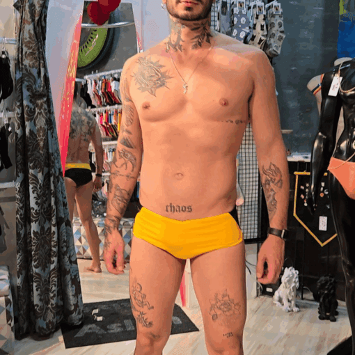 Sunga Infinity Amarelo e Preto