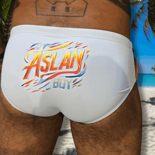 Sunga Branca Aslan Boy - Imagem 2