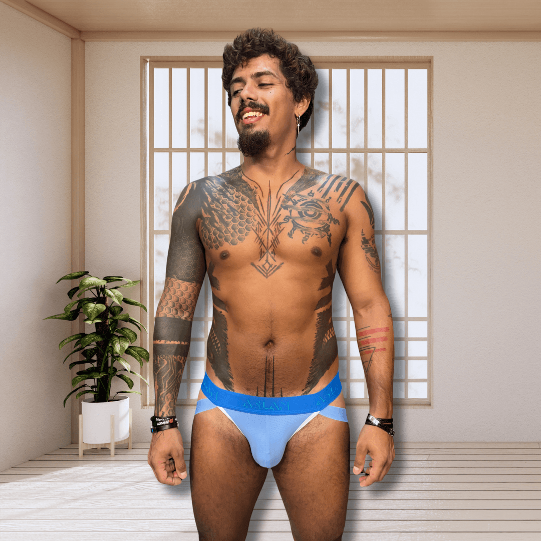 Jockstrap Azul Claro Aslan