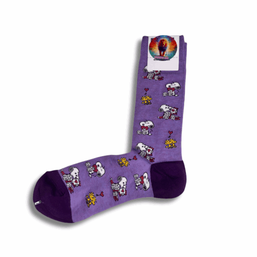 Meia Roxo Snopy - Imagem 3
