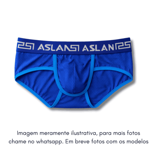 Cueca Azul Dryfit line Fire