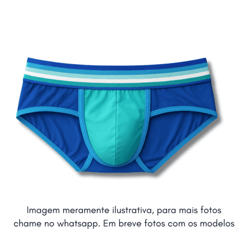 Cueca Azul line verde