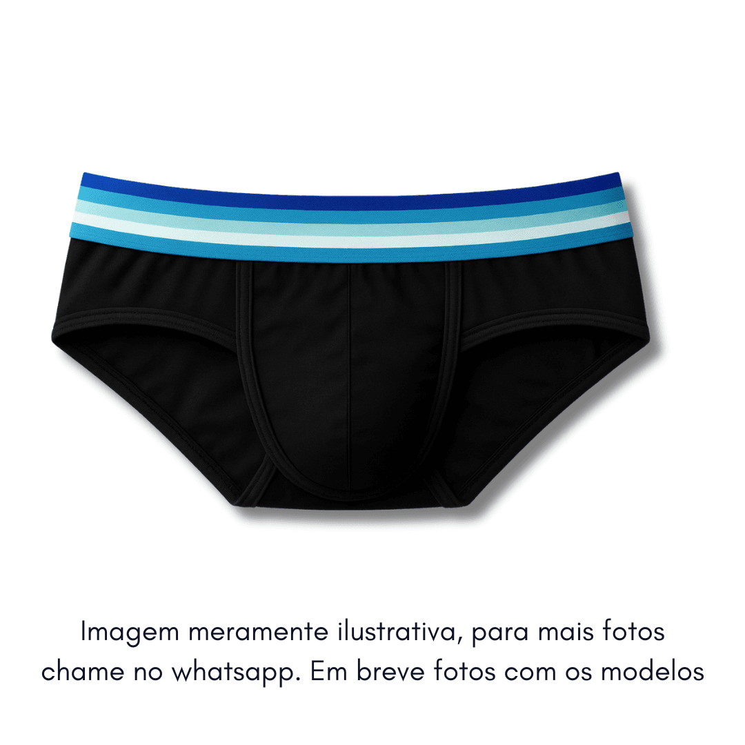 Cueca Preta line Anemo