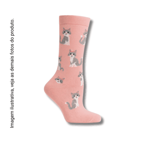 Meia Rosa Cat