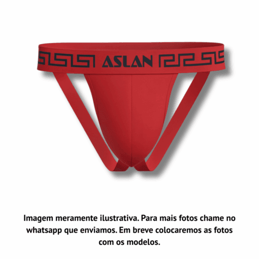 Jockstrap Vermelho line Preto