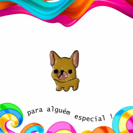 Pin Dog Bege