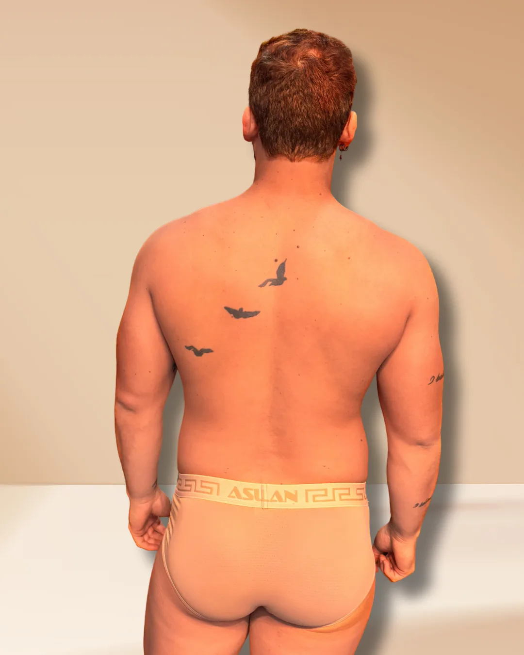 Cueca Bege Dryfit line Areia - Imagem 2