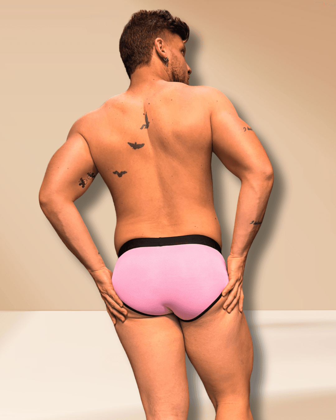 Cueca Lilas Dryfit line Preto - Imagem 2