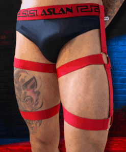 Harness de Cintura Vermelho e Preto