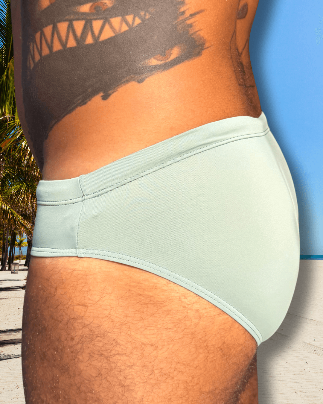 Sunga Verde Mar Aslan Slim - Imagem 2