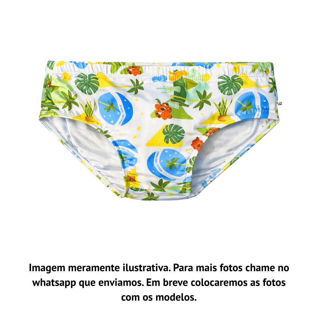 Sunga Brasil Branca Aslan