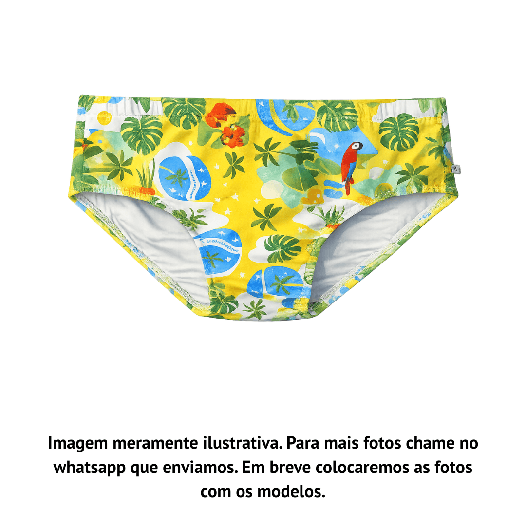 Sunga Brasil Amarelo Aslan