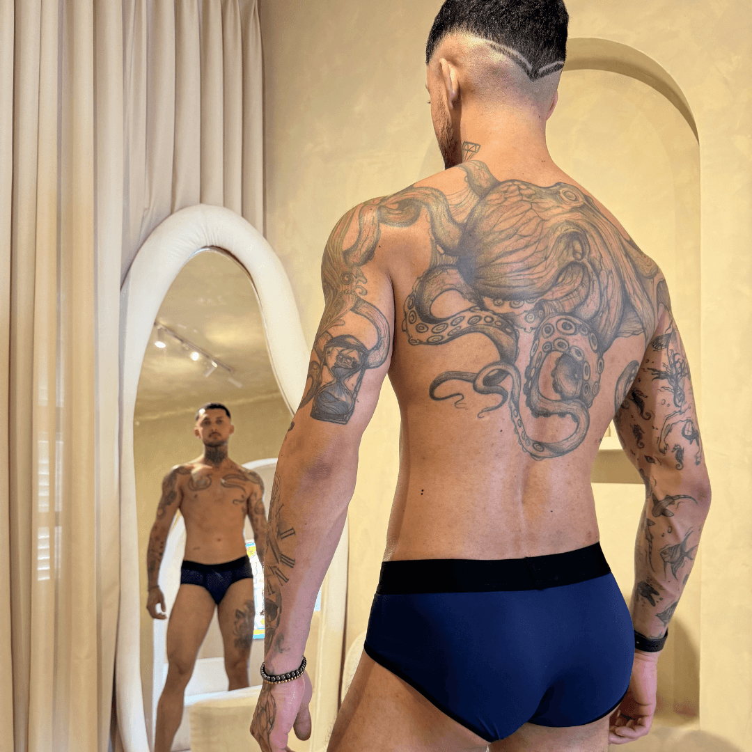 Cueca Azul Marinho line black - Imagem 2