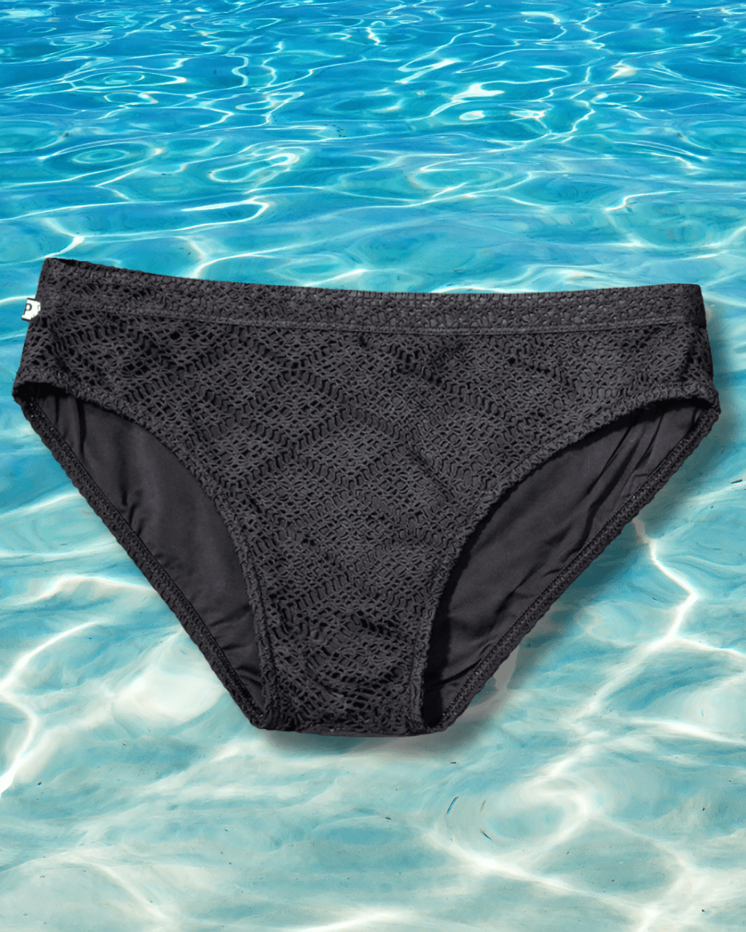 Sunga Preta em Renda Tradicional