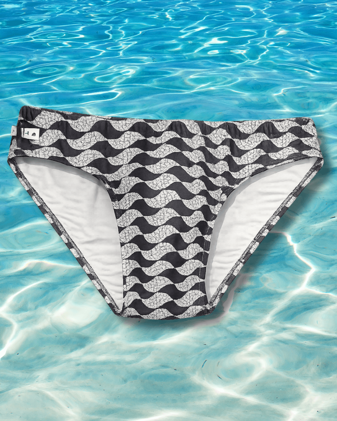 Sunga Preta e Branco SP Slim