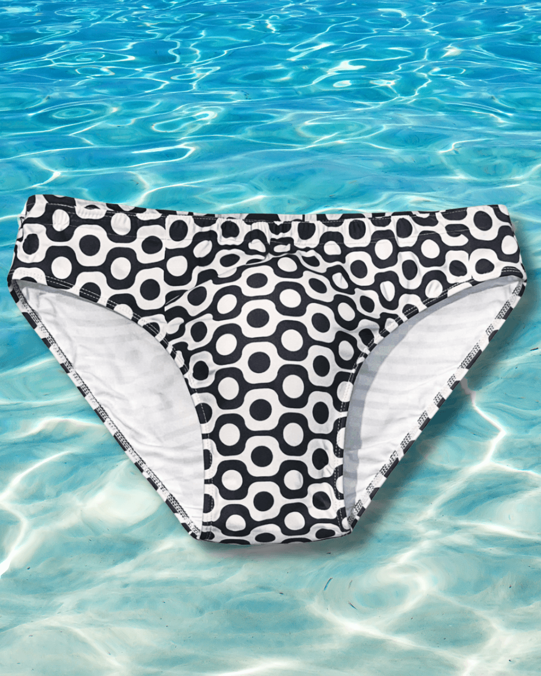 Sunga Preta e Branco Ipanema Slim